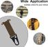 Tactical Gear Clip T-Mount Molle Clip with HK Hook for Tactical Backpack, Vest, Belt, MOLLE Webbing