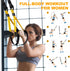 Resistance Training Kit, 2 Adjustable Bodyweight Resistance Bands with Handles, 1 Door Anchor, 5 Resistance Loop Bands