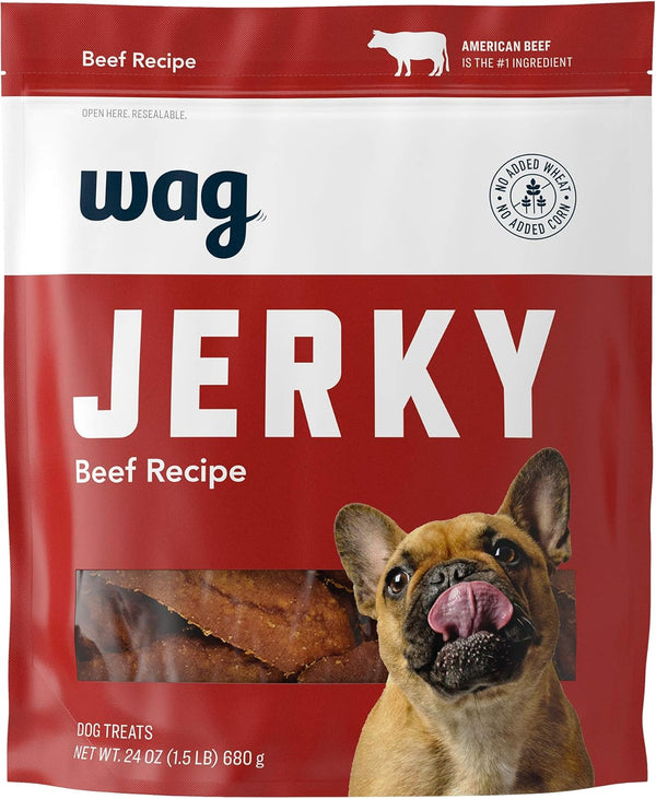 Amazon Brand - Wag Soft & Tender American Jerky Dog Treats Beef