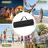 Nogeqi 80x20cm/31.5x7.87in Camping Chair Bag Replacement, Black Portable Folding Chair Bag with Shoulder Strap