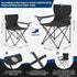 WEIDIORME 2 Pack 300LBS Lightweight Camping Chairs, Heavy-Duty Portable Folding Chairs with Carry Bag, Compact Design