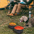 LumoLeaf Collapsible Dog Travel Bowl, 2 Packs Large 68oz/80oz, Lightweight Foldable Water and Food Bowls for Pets.