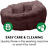 Furhaven 23" Round Self-Warming Pet Bed for Indoor Cats & Medium/Small Dogs, 100% Washable, Hi Lo Plush Luxe Faux Fur