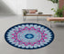 LERYG 140cm Pilates Mat Round Oversize Yoga Mat Suede Rubber Non-Slip Dia Exercise Mat Meditation Mat Workout Mat