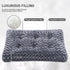 KSIIA Washable Dog Bed, Deluxe Plush Dog Crate Beds, Anti-Slip Pet Sleeping Mat for Large, Jumbo, Medium, Small Dogs,