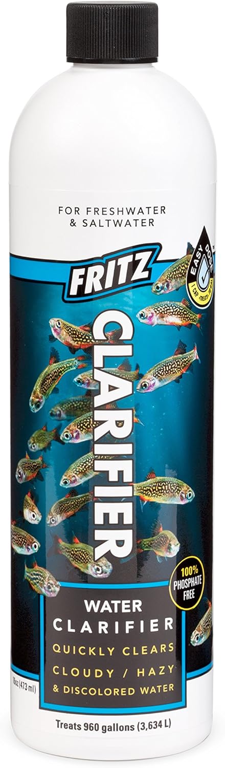 Fritz Aquatics 80177 Fritz Water Clarifier for Fresh and Salt Water Aquariums, 16-Ounce