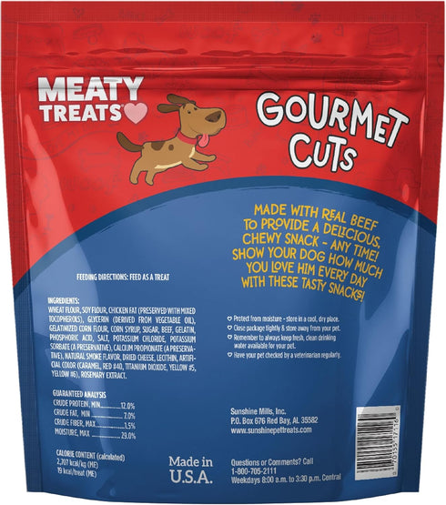 Gourmet Cuts Beef & Cheese Flavor Soft & Chewy Dog Treats, 25-oz.