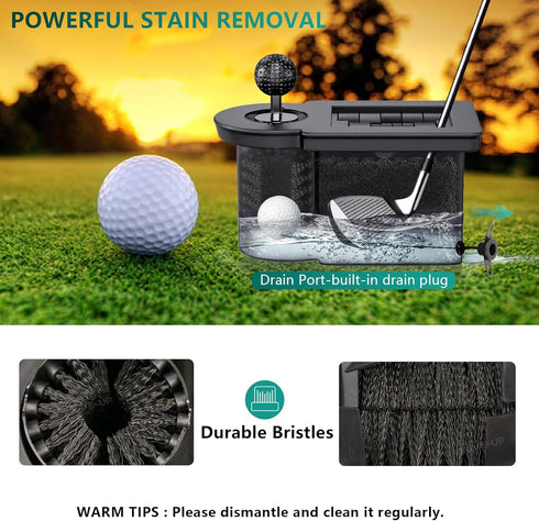 G29, 603836 DRIVE UP Golf Cart Ball Washer and Club Cleaner Kit, Golf Ball Cleaner and Golf Club Washer, Suitable