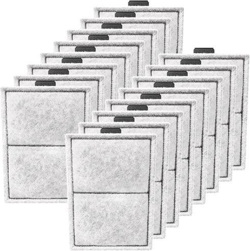 16 Pack PF-L Filter Cartridges for Top Fin PF20, PF30, PF40, and PF75 Power Filters, Large Carbon Replacement.