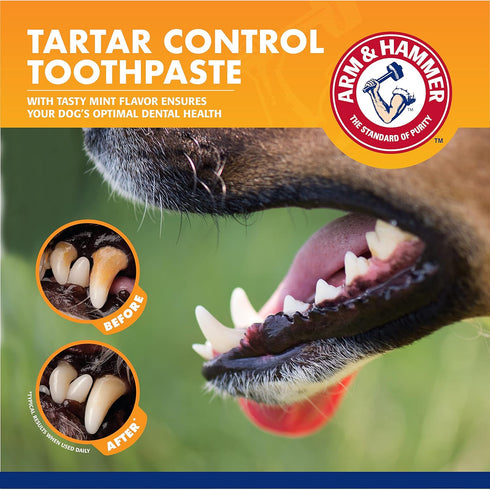 Hammer Hammer Arm & for Pets Dog Dental Care Fresh Breath Kit | Includes Arm & Baking Soda Dog Toothpaste and Dog