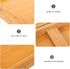 Happyyami Small Folding Table Portable Wood Bed Desk Adjustable Wear-Resistant Camping Side Table for Outdoor Hiking