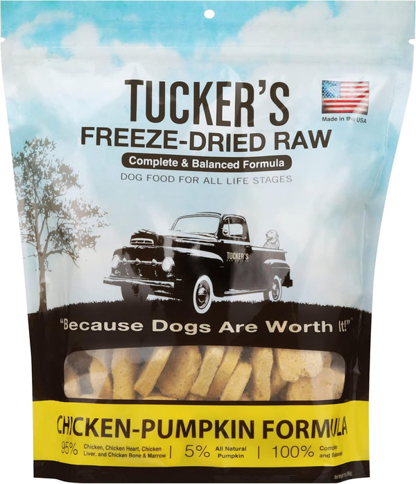 Tucker's Raw Frozen Freeze Dried Raw Dog Food, Chicken & Pumpkin Formula
