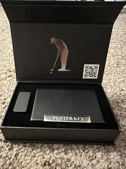 Putter Key Golf Gift and Portable Tool and Training Aid to Help with Center, Aim, and Path While Practicing Like You