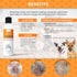 Bundle of Coat Silk Dog Dry Powder (6 oz) to Alleviate Odors and Itchiness & Antiparasitic Dog Shampoo (8 oz)