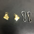 Star Shape Clear Color Chain Links, Plastic Neon Toy Parrot Bird Foot Parts, Kid DIY, 100pcs