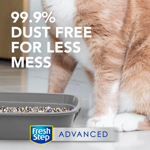 Fresh Step Clumping Cat Litter, 37 lbs total, Advanced Clean Paws Multi-Cat, 2 Pack of 18.5 lb Boxes