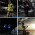 LED Reflective Running Vest Lights for Runners, USB Rechargeable Safety Lights with Front Light, 7 Colors, Three Light