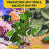 SunGrow Gecko & Reptile Tank Decor - Artificial Plant (Gecko Anubias - Plastic)