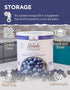 28 READYWISE - Simple Kitchen Freeze Dried Whole Blueberries, Servings, Vegan, Gluten Free, Fruit Snacks, Emergency