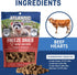 Freeze Dried Ferret Treats - 1oz Resealable Bag of Treats for Ferrets - Beef Heart Ferret Snacks - Single Ingredient Ferret Food With No Preservatives Or Fillers- Ferret Cage Accessories…