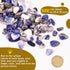 Appatite Reever 2lbs 1200+Pcs, Sodalite Crystal Chips Bulk Blue Polished Crushed Crystals Gemstones Natural Aquarium