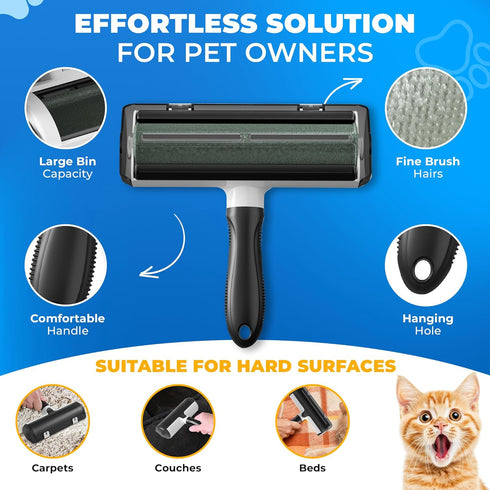 Petandzy Pet Hair Removal Glove for Dogs & Cats Dog Grooming Gloves for Shedding, Pet Hair Remover Glove Pet Grooming