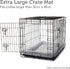 Friends Forever Bolster Dog Crate Mat 48 Inch, Washable Dog Crate Pad for Raised Dog Bed and Crate, Sherpa Fleece, Nova