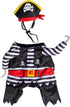 Pet Krewe Dog Pirate Costume & Cat Costume, Medium, with Arms, Pirate Hat, Tunic, Cape