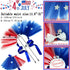 4PCS Pet Independence Day Costume, 4th of July Dog Tulle Dress Collar Flowers, Cute Tutu Skirt USA Patriotic Outfit