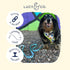 Lucy & Co. Designer Dog Leash - Thick Pet Accessories with Padded Handle, Purple with Green Floral - 5 Foot (Lime Green