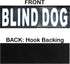 Doggie Stylz Set of 2 Reflective Blind Dog Removable Patches, Durable and Interchangeable for Harnesses & Vests.