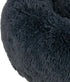Best Pet Supplies Round Donut Dog Bed with Plush Faux Fur Fabric, Calming Cushion for Indoor Pets, Gray, 24x24x7''
