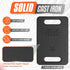 Yes4All Cast Iron Weighted Ruck Plate for Rucking, Swings, Squat, Strength Training - Multiple Weights: 10LB to 45LB