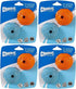 Chuckit Dog Fetch Toy Whistler Ball | Noisy Play Fits Launcher | Medium 8 Balls (4 Items)