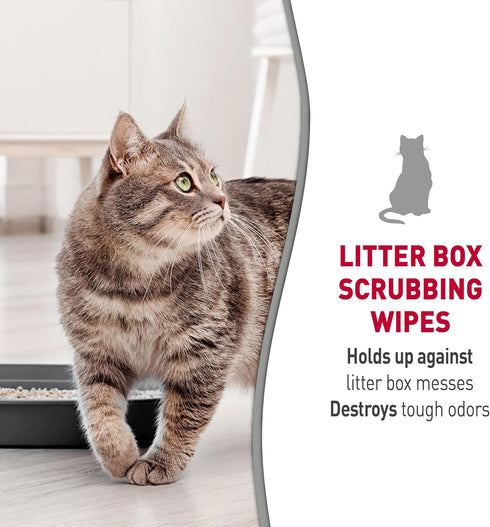 Nature’s Miracle 30Ct Litter Box Scrubbing Wipes