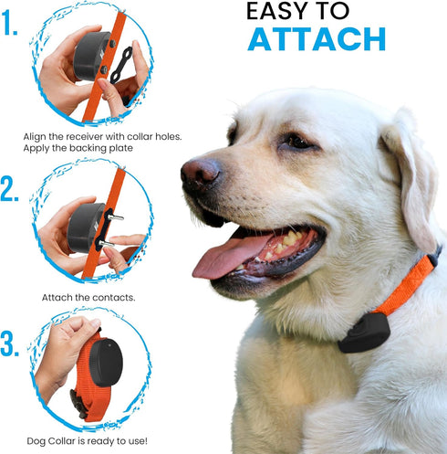 Nylon E Collar Replacement Strap, Shock Collar Replacement, Compatible with Pet Safe & Invisible Fence, Orange