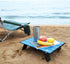 VILLEY Portable Mini Folding Beach Table, Ultralight Aluminum Side Table with Carry Bag for Camping, Picnics