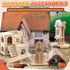Sonwyoung 18 15 Set, Set Pcs Hamster Cage Accessories, Silent Hamster Wheel, Chew Toys Maze Wood House and Water Bottle