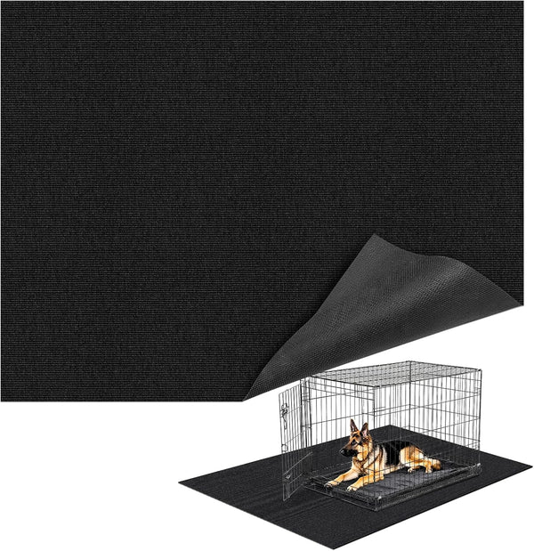 Wibeelee 46" X 60" X 0.23'' Mat for Under Dog Crate Waterproof Non-Slip