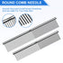Double-Sided Pet Steel Comb, Stainless Steel Dog Comb in 2 Sizes for Cleaning, Massage, and Grooming