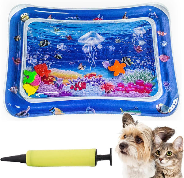 Water Play Mat for Cats, Cat Water Play Mat for Indoor Cats,