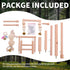 Set-Birdcage QBLEEV Bird Cage Play Stand Toy Wood Stands Hanging Chew Toys Ladder Swing Parrot Perch Play Gym