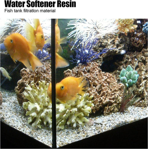 HEEPDD Soft Water Resin, 500ML Aquarium Water Softener Pillow, Ion Exchange Filter, Reusable Fish Soft Water Resin
