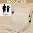 Jetec Foldable Floor Backrest Chair Portable Camping Chair with Storage Bag Light Weight Lazy Seat for Indoor Outdoor