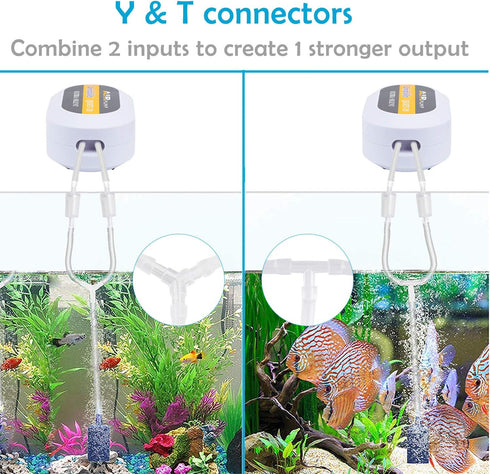 Pawfly 40-Piece Aquarium Airline Tubing Connectors Plastic Inline Valve