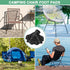 4-Pack 13mm M METERXITY Camping Chair Foot Pads, Plastic Anti-Sinking Folding Camp Chair Replacement Feet