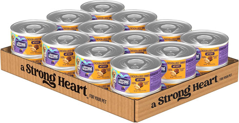 A Strong Heart Wet Puppy Food, Chicken & Beef Dinner - 5.5