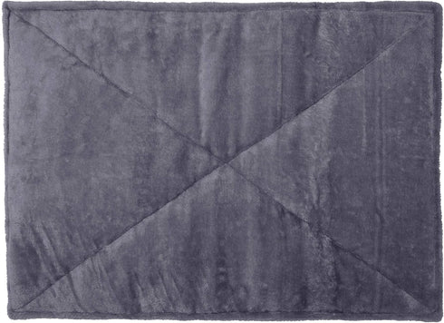 Furhaven ThermaNAP Self-Warming Cat Bed, Washable Quilted Faux Fur Reflective Bed Mat for Indoor Cats & Dogs, Gray,