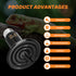 75W 2-Pack, Bulbs Simple Deluxe Ceramic Heat Emitter Reptile Heat Lamp No Light Emitting Heat for Amphibian Terrarium