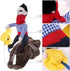 ISMARTEN Cowboy Rider Dog Costume for Dogs, Knight Style with Hat, X-Large